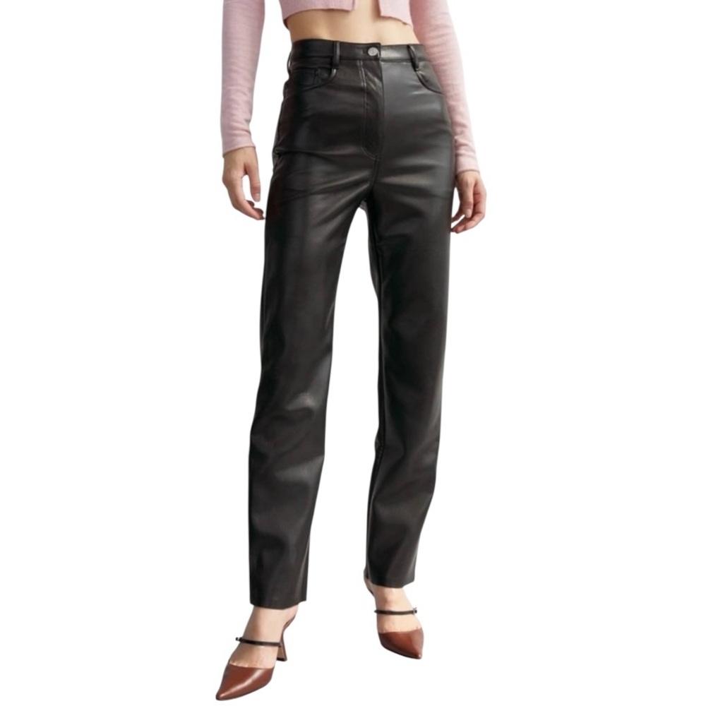 Aritzia Wilfred The Melina Faux Leather Pants size 12